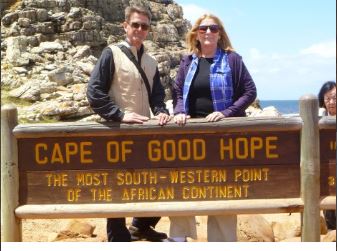 Safari Awecrafters travelers visiting the Cape of Good Hope in South Africa