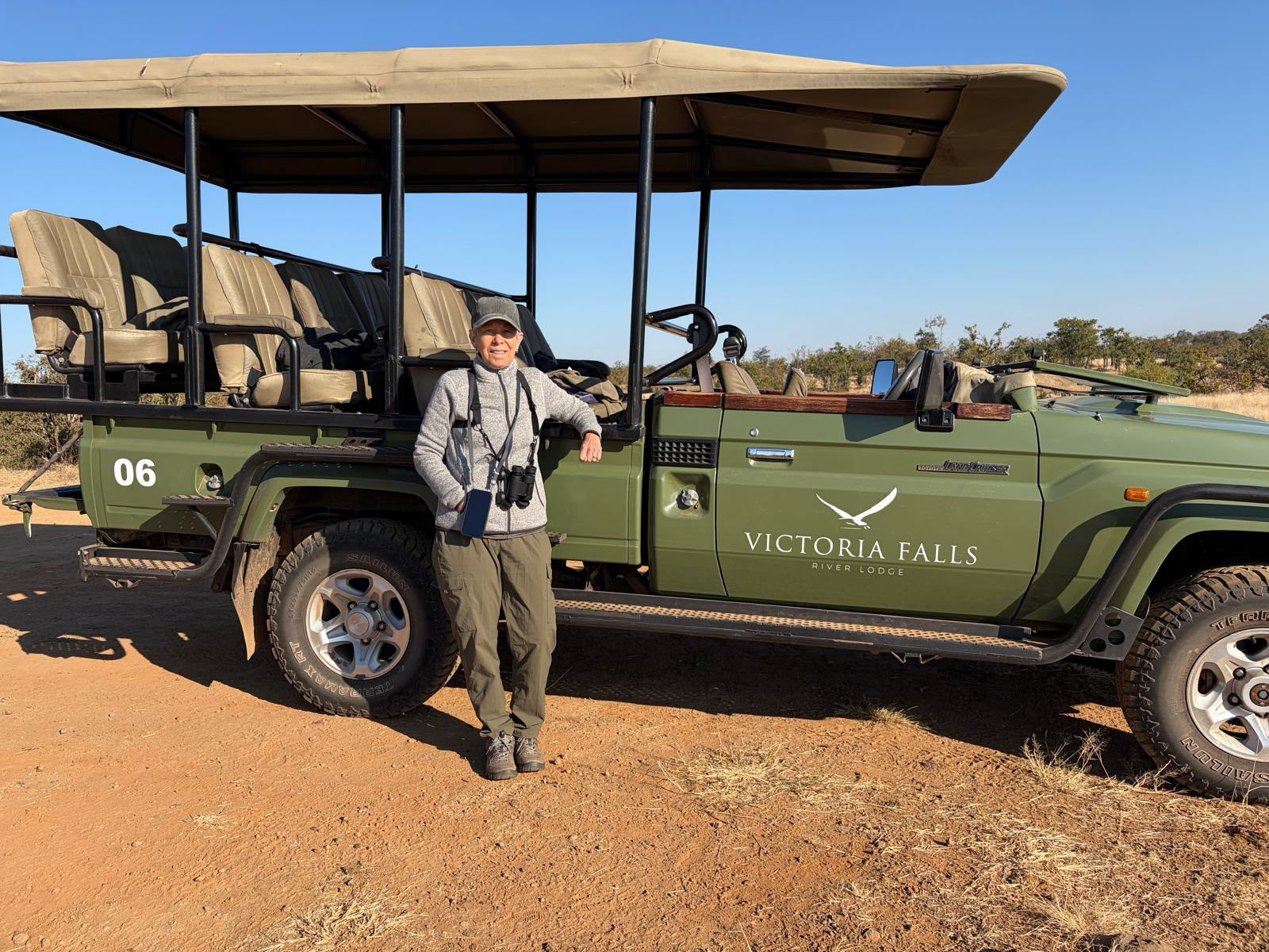 Safari Awecrafters travelers sharing a memorable moment in Africa